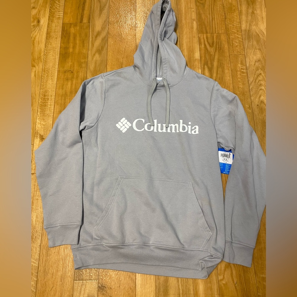 Columbia Gray Hoodie with White Logo